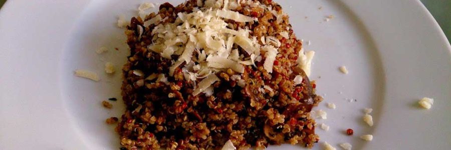Quinoa mushrooms thyme recipe