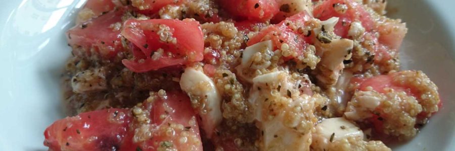 Easy quinoa watermelon salad