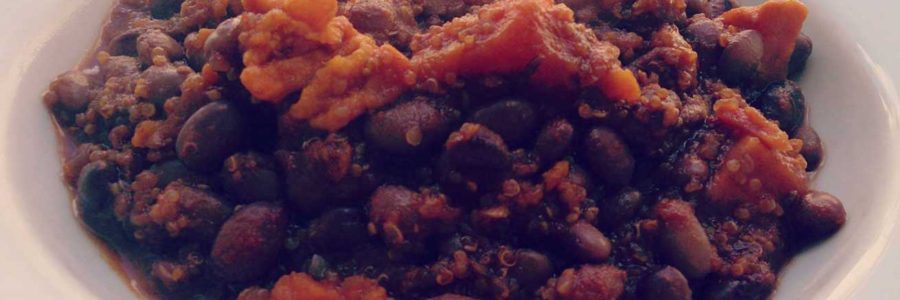 Quinoa with Sweet Potatoes & Black Beans